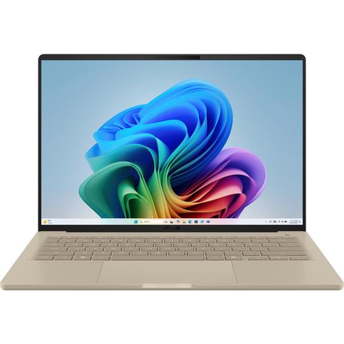 Ultrabook ASUS Zenbook A14 UX3407NA (Procesor Qualcomm Snapdragon X2 Elite X2E-88-100, 14inch WUXGA OLED, 32GB LPDDR5X, 1TB  SSD, Qualcomm Adreno, Win11 Home, Bej)