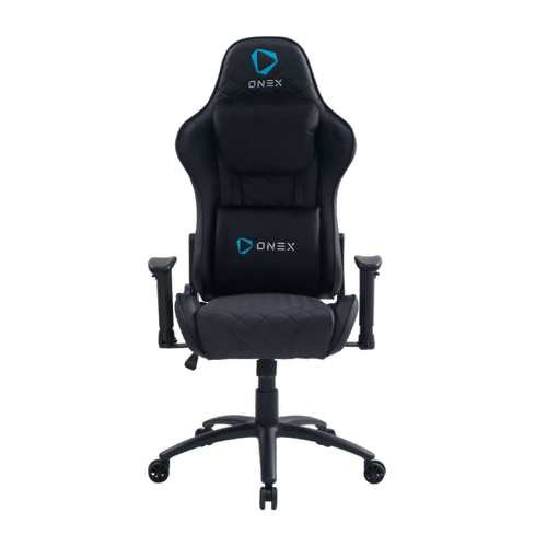 Scaun Gaming ONEX GX330, Max 125 kg, Cotiere 2D, Cadru metalic, Spuma, PVC (Negru)