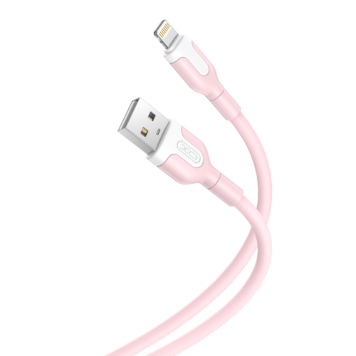 Cablu Date/Incarcare XO Design NB212 USB-A - Lightning, 18W, 1m (Roz)