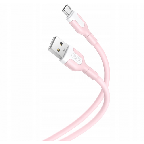 Cablu Date/Incarcare XO Design NB212, USB-A - microUSB, 18W, 1m (Roz)