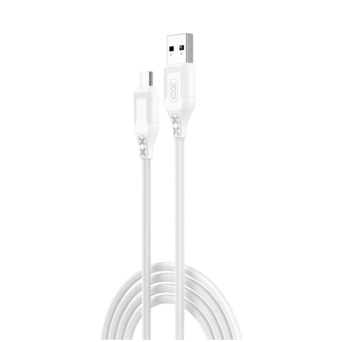 Cablu Date/Incarcare XO Design NB235 USB-A - microUSB, 18W, 1m (Alb)