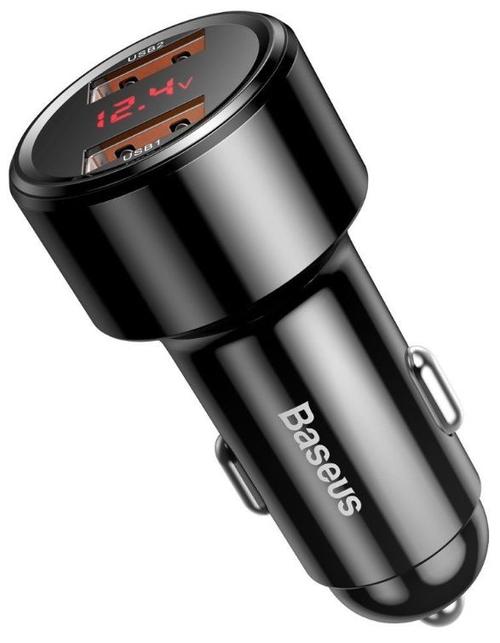 Incarcator Auto Baseus Dual Magic Series Quick Charger CCMLC20A-01, Digital display, Output 6A, 45 W (Negru) 1 Incarcator Auto Baseus Dual Magic Series Quick Charger CCMLC20A-01, Digital display, Output 6A, 45 W (Negru)