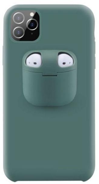 Protectie spate Lemontti Liquid Silicone EDA00159402I cu Apple AirPods Case pentru iPhone 11 Pro (Verde inchis) 1 Protectie spate Lemontti Liquid Silicone EDA00159402I cu Apple AirPods Case pentru iPhone 11 Pro (Verde inchis)