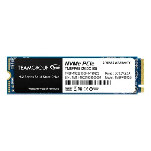 SSD TeamGroup MP33 Pro, capacitate 1TB, PCI Express 3.0 x4 , M.2 2280, NVME