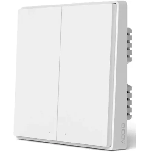 Intrerupator inteligent ingropat AQARA Smart Wall Switch EU, fara nul, 2 butoane 1 Intrerupator inteligent ingropat AQARA Smart Wall Switch EU, fara nul, 2 butoane