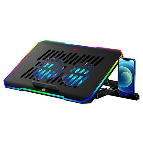 Cooler Laptop HAVIT F2069, iluminare RGB, 10inch- 16inch, 1000 - 2000rpm (Negru) 1 Cooler Laptop HAVIT F2069, iluminare RGB, 10inch- 16inch, 1000 - 2000rpm (Negru)