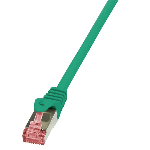 Cablu S/FTP LOGILINK Cat6, LSZH, cupru, 1 m, verde, AWG27, dublu ecranat CQ2035S