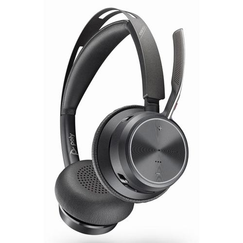 Casti Call Center Poly Voyager Focus 2, Wireless, Bluetooth, ANC, USB-C-C + adaptor USB-C/A, Adaptor BT700 (Negru) 1 Casti Call Center Poly Voyager Focus 2, Wireless, Bluetooth, ANC, USB-C-C + adaptor USB-C/A, Adaptor BT700 (Negru)