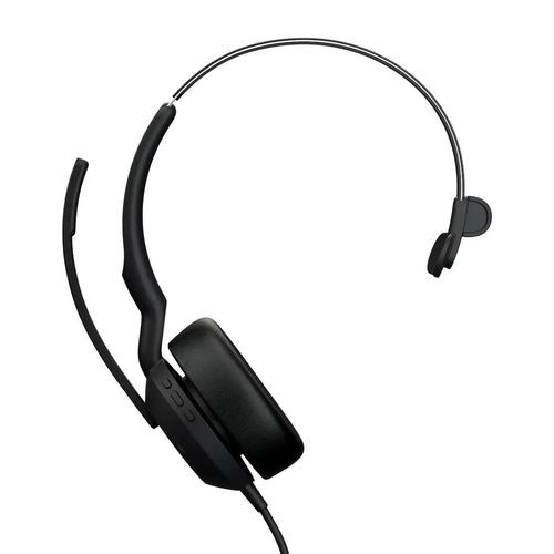Casti Call Center Jabra Evolve2 50 MS Mono, USB-C/A, Mono, Microfon (Negru)