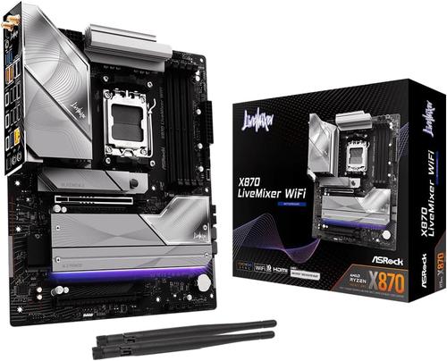 Placa de baza ASRock X870 LIVEMIXER WiFi, AMD X870, AM5, ATX, DDR5