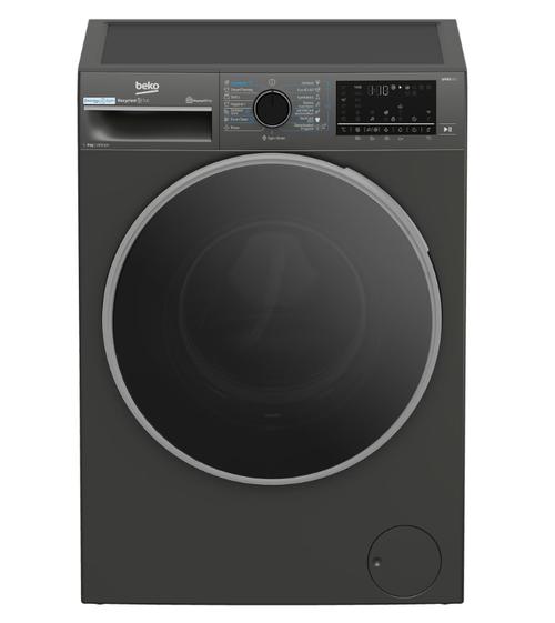 Masina de spalat rufe Beko B5WFU69415MB2ES, Clasa A, 9 kg, 1400 RPM, 15 programe, XL Door, Child Lock (Gri)