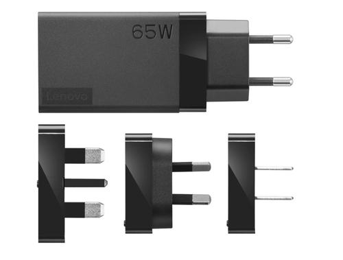 Incarcator retea Lenovo 40AW0065WW, 65 W, USB-C, US, EU, AU, UK, Cablu 1.8m (Negru)