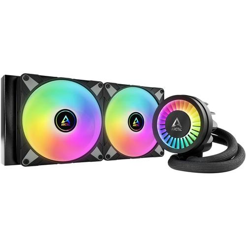 Cooler CPU Arctic Freezer III 280 A-RGB, Racire cu lichid, iluminare aRGB, 2x 140mm, 1900 rpm, PWM (Negru)
