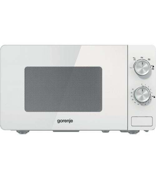 Cuptor cu microunde Gorenje MO20E1W2, Putere 800 W, Capacitate 20 L, 5 trepte de putere, Timer, Decongelare (Alb)