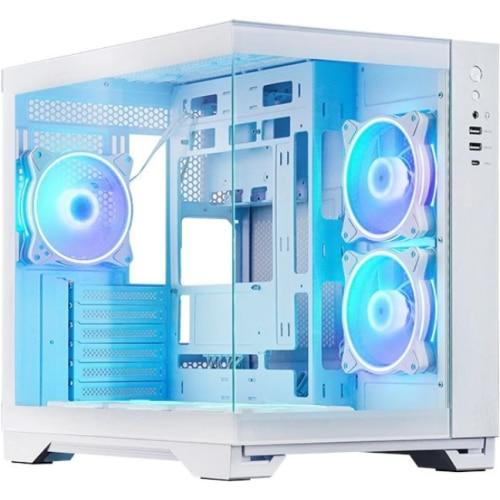 Carcasa Chieftec GM-30W-TG-OP Visio, Middle Tower, Alb