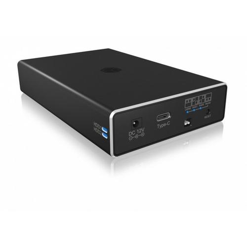 Carcasa RAID ICY BOX IB-RD2253-C31 cu patru moduri pentru 2x HDD/SSD 2.5inch, USB 3.2 Gen 2 (Negru)