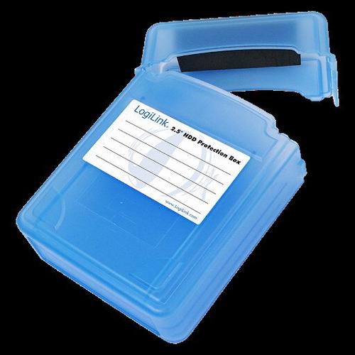 Cutie protectie pentru 2 x HDD 2.5'', LOGILINK  (Albastru)