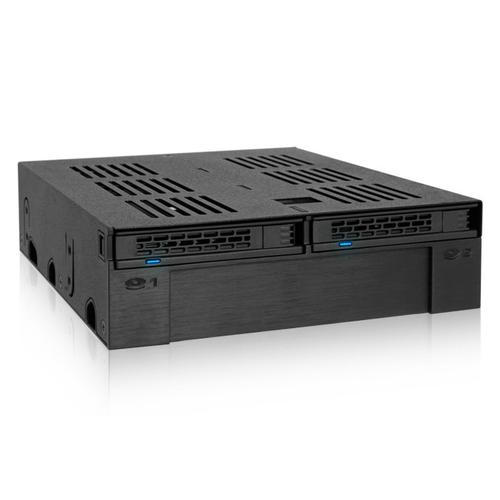 Modul Backplane Icy Dock MB322SP-B, Metal/Plastic, 7.95 mm (Negru)