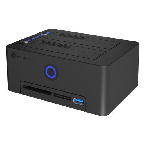 Stație de andocare ICY BOX pentru HDD/SSD SATA 2.5inch/3.5inch, USB 3.0 (Negru)