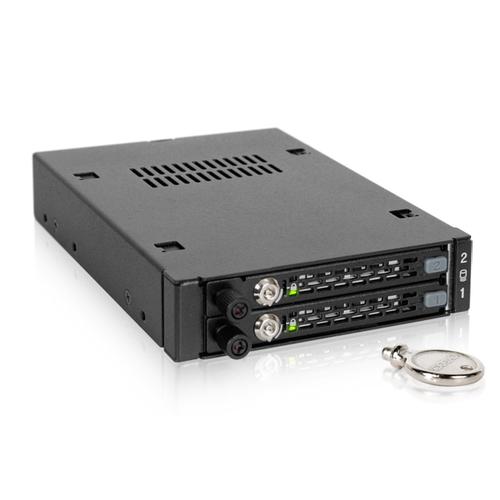 Rack mobil stocare Icy Dock MB492SKL-B, 2x2.5inch, Metal (Negru)