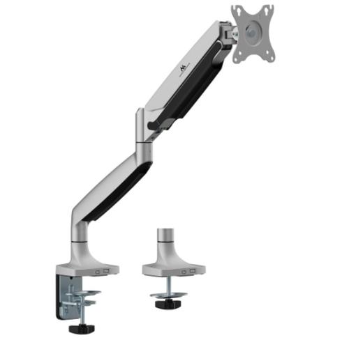Suport monitor Maclean MC-969, 17inch - 45inch, 16 Kg (Argintiu)