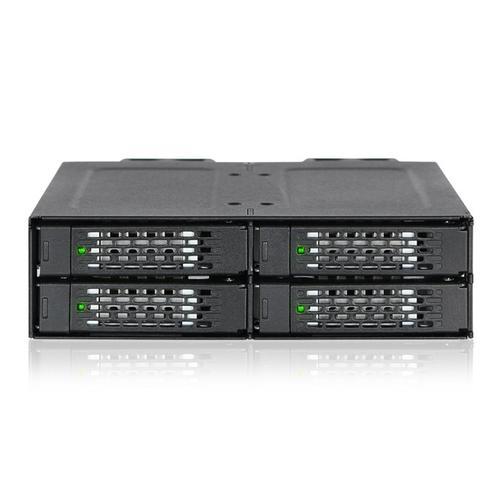 Rack mobil HDD Icy Dock MB699VP-B, 4x NVMe SSD U.2/U.3, metal, 2 ventilatoare, 32 Gbit/s (Negru)