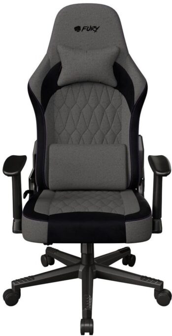 Scaun gaming FURY Shinai S8 NFF-2360, Max 130 kg, confortabil, material respirabil (Gri/Negru)