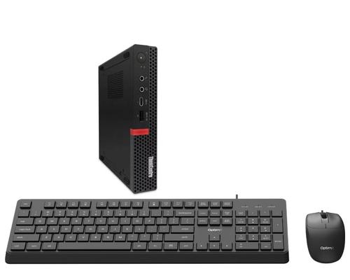 Calculator Sistem PC Refurbished Lenovo ThinkCentre M720q MiniPC, Intel Core i7-8700T 2.40 - 4.00GHz, 8GB DDR4, 256GB SSD NVMe + cadou tastatura si mouse OptimX Pro KM500