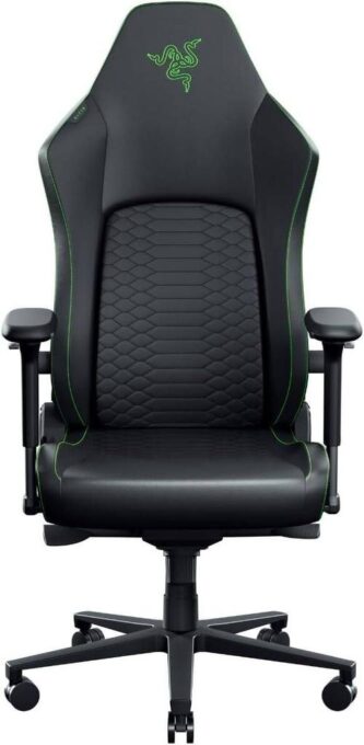 Scaun Gaming Razer Iskur V2 NewGen, Ergonomic, Max 136 kg, Perna din spuma, Sistem HyperFlex, Cotiere 4D (Negru/Verde)