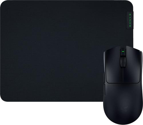 Mouse Gaming Wireless Razer Viper V3 Pro + MousePad Gigantus M Hero Bundle, 35000 DPI, 6 butoane programabile (Negru)