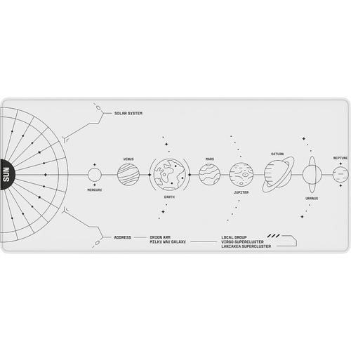 Mouse pad Dark Project Terra Nova XL, 900 x 400 x 4 mm, Alb/Negru