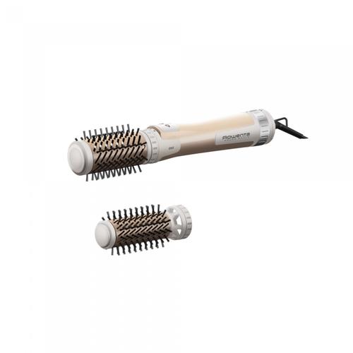 Perie rotativa Rowenta CF9523F0, Putere 1000 W, 2 trepte de viteza si temperatura, Generator ioni, Invelis ceramic, Jet aer rece (Auriu)