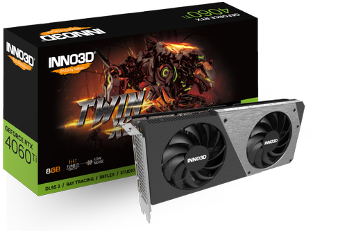 Placa video INNO3D GeForce RTX 4060 Ti TWIN X2 8GB GDDR6 128-bit