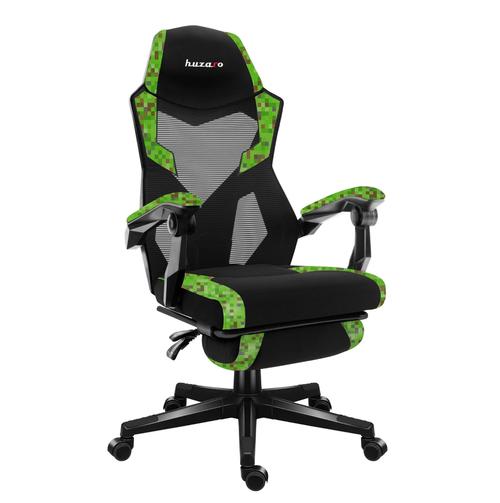 Scaun Gaming Huzaro Combat 3.1 Pixel, Max 150 kg, Carcasa NylongGuard, TitanPad, FlexiBack (Negru/Verde) 1 Scaun Gaming Huzaro Combat 3.1 Pixel, Max 150 kg, Carcasa NylongGuard, TitanPad, FlexiBack (Negru/Verde)