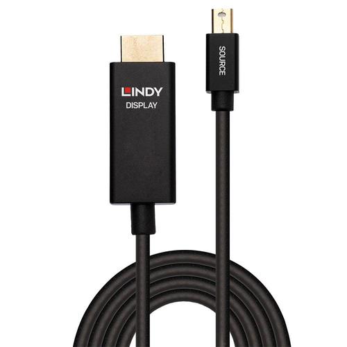 Cablu Lindy LY-40922, 2m, Mini DisplayPort - HDMI 1 Cablu Lindy LY-40922, 2m, Mini DisplayPort - HDMI
