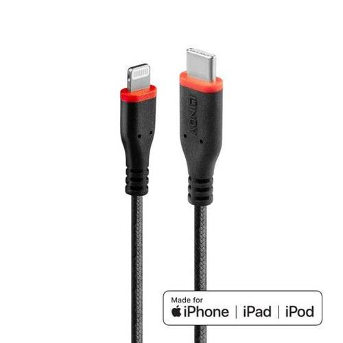 Cablu de date Lindy LY-31287, 2m, USB Type C - Lightning 1 Cablu de date Lindy LY-31287, 2m, USB Type C - Lightning