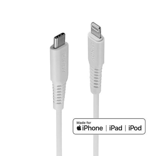 Cablu de date Lindy LY-31318, 3m, USB Type C - Lightning 1 Cablu de date Lindy LY-31318, 3m, USB Type C - Lightning