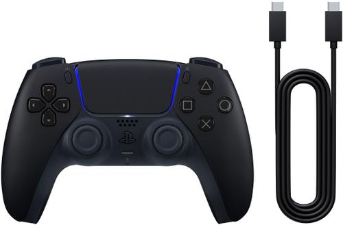 Controller Wireless Sony DualSense pentru PlayStation 5, PC Ready + Cablu USB (Negru)