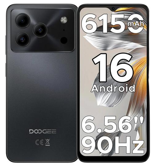 Telefon Mobil Doogee Note 56, Procesor Unisoc SC9863A Octa Core, Ecran IPS LCD 6.56inch, 3GB RAM, 64GB Flash, Camera 8 MP, 4G, Wi-Fi, Dual Sim, Android (Negru)