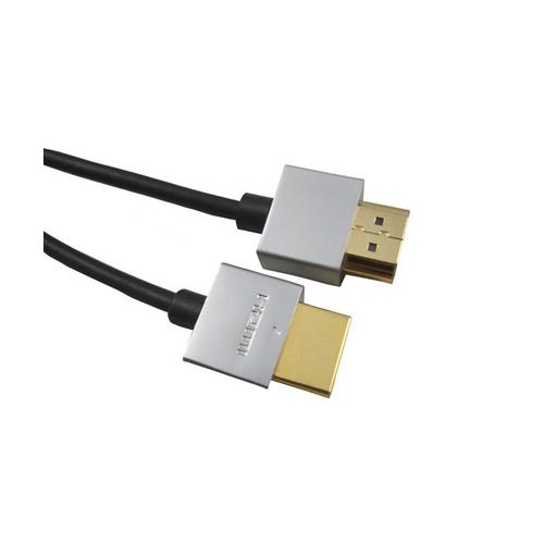 Cablu HDMI plat, Slim, High Speed Ethernet, Versiunea 2.0, 4K×2K@60hz, conectori auriti, 1m, PremiumCord kphdmes1 1 Cablu HDMI plat, Slim, High Speed Ethernet, Versiunea 2.0, 4K×2K@60hz, conectori auriti, 1m, PremiumCord kphdmes1