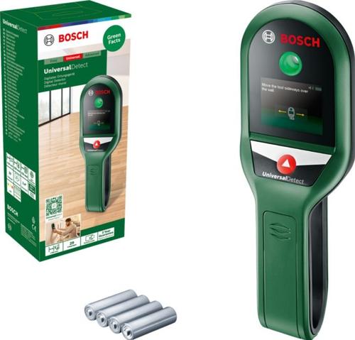 Detector digital BOSCH Universal Detect 0603681301, calibrare automata, adancime 25-100 mm, cu 4 baterii 1 Detector digital BOSCH Universal Detect 0603681301, calibrare automata, adancime 25-100 mm, cu 4 baterii