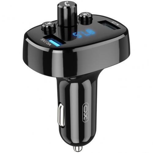 Modulator FM Bluetooth XO Design BCC02, Buton Apel, 2 x USB, Negru