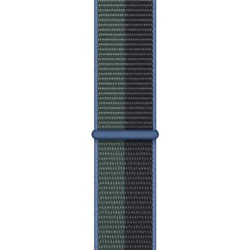 Curea Smartwatch Apple MN5M3ZM/A pentru Watch 41mm, Sport Loop (Negru/Verde)