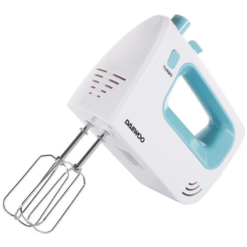 Mixer de mana Daewoo DHM122LB, 300 W, 5 viteze, functie Turbo (Alb/Albastru)