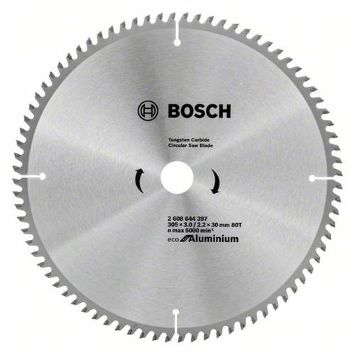 Panza circular pentru aluminiu 305x3.0/2.2x30 mm 80T Eco Bosch