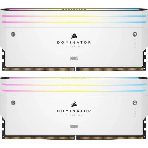 Memorii Corsair Dominator Titanium RGB DDR5, 32GB, 6000MHz, Dual channel, CL30, 1.4V