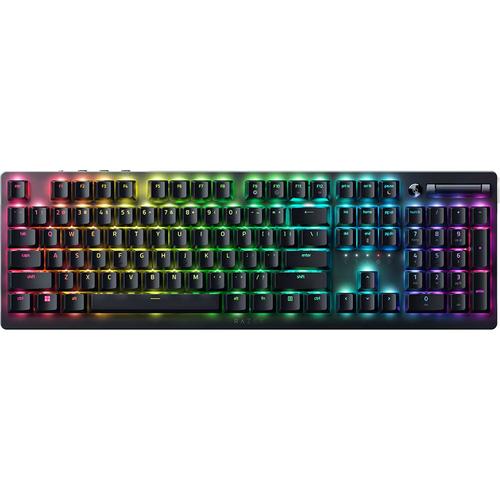 Tastatura Gaming Razer Deathstalker V2 Pro, iluminare RGB, Wireless, Layout US, Clicky Optical Switch (Negru)