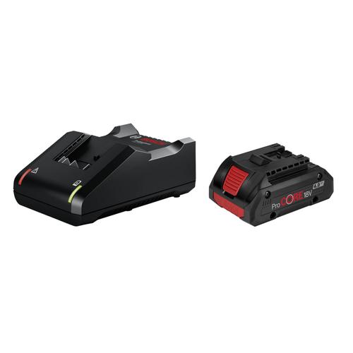 Set acumulator si incarcator pentru scule electrice Bosch 1600A01U7U, Li-ion, 18 V, 4 Ah