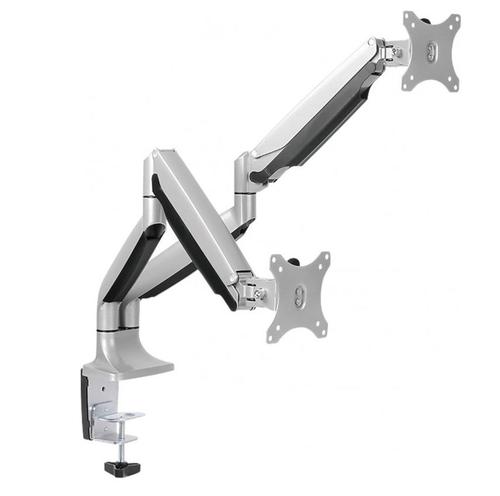 Suport Monitor Birou Logilink BP0043, 13-27inch, max 9 Kg (Argintiu)