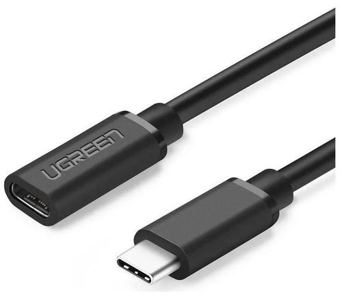 Cablu USB Type-C Ugreen prelungitor, ED008 USB Type-C (T) la USB Type-C (M), 0.5m (Negru)
